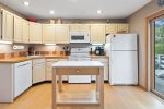 The kitchen is equipped with all the appliances a home cook needs 